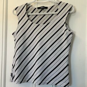AKA Women's Diagonal Striped Tank Top